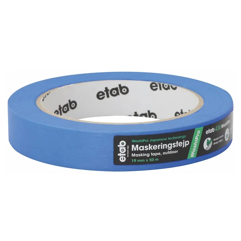 Fönstermarkeringstejp Washipro, 19mm, Blå, etab 9907015 Fri frakt
