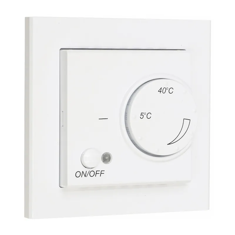 Golvvärmetermostat Optima,14A, 3200W, Signalvit, Malmbergs 8580075 Nyhet