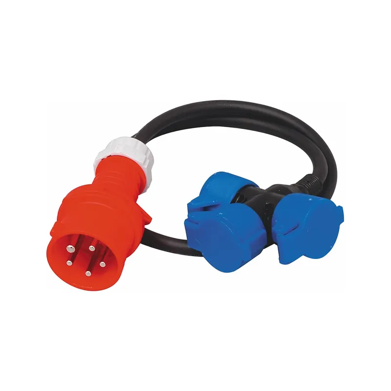 Grenuttag/Övergång, 3xSchuko, 16A, IP44, 1m, Malmbergs 2428404 Extra rabatt