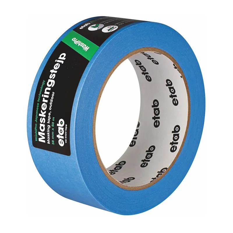 Fönstermarkeringstejp Washipro, 38mm, Blå, etab 9907017 Fri frakt