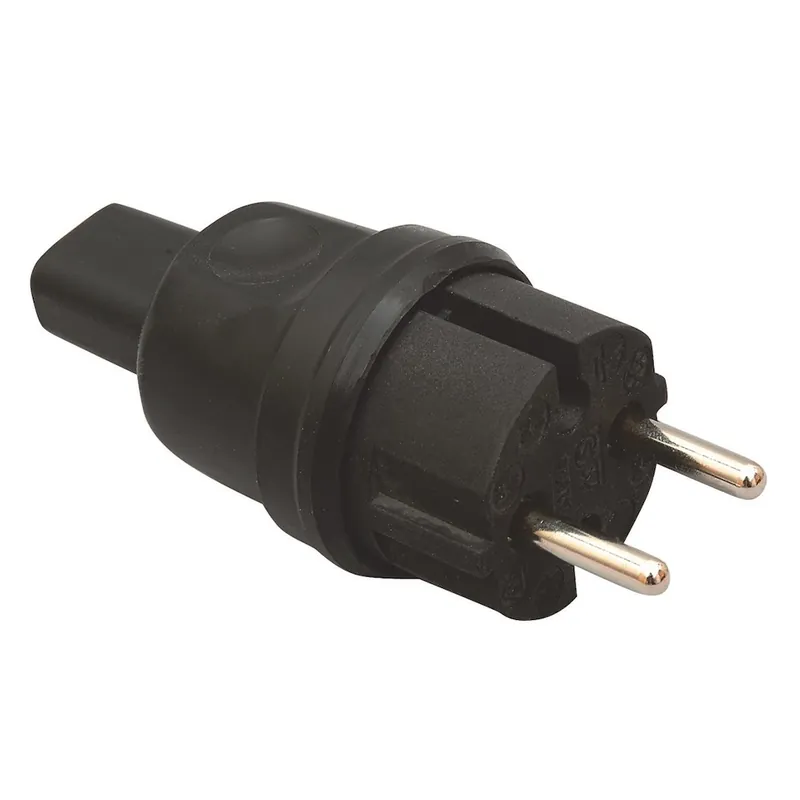 Beställ idag Stickpropp Till Belysningskedja, Utan Jord, Svart, Malmbergs 1550401