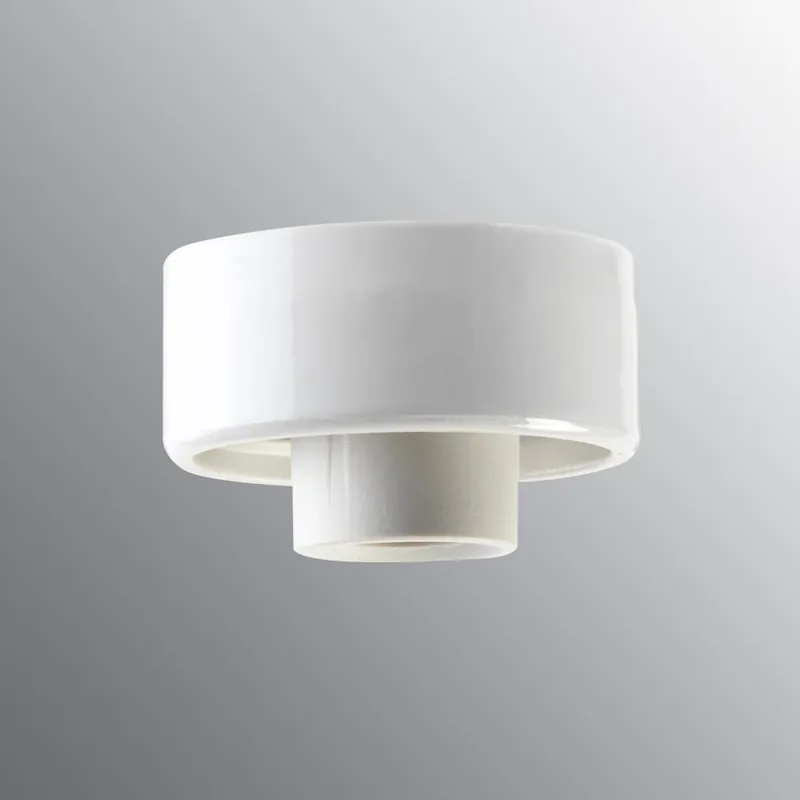 Armatursockel, Rak, 230V, 75W, IP20, E27, Vit, IFÖ ELECTRIC risnedsättning