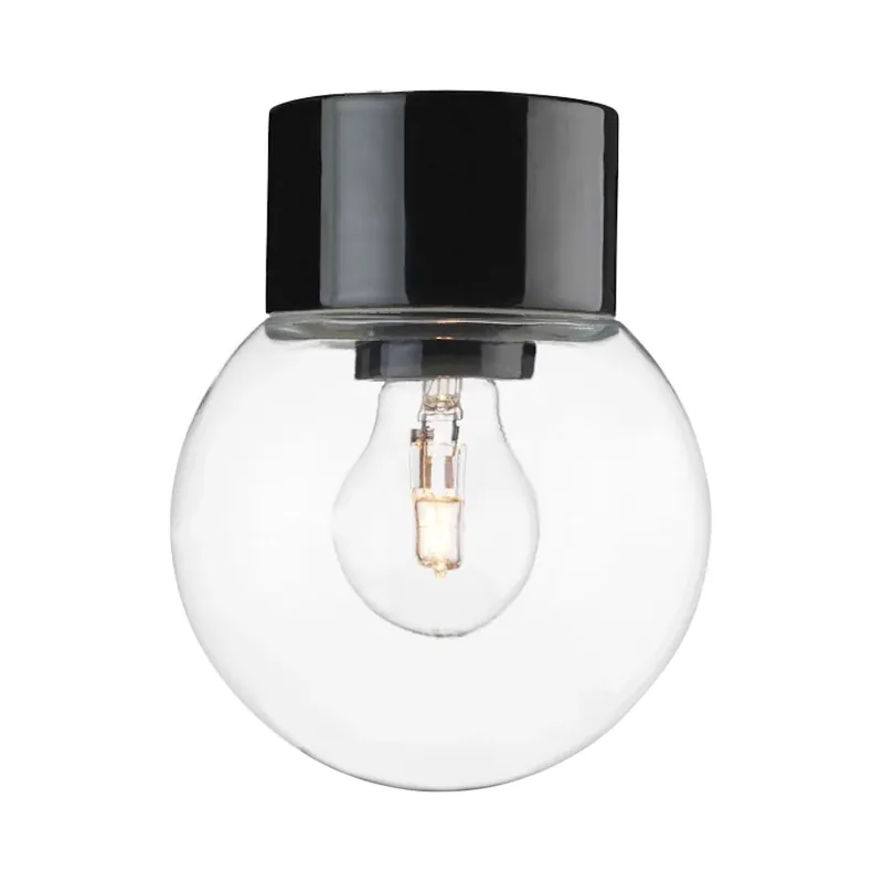 Kampanj Glob 150 Klar, Rak, 230V, 75W, IP54, E27, Svart, IFÖ ELECTRIC