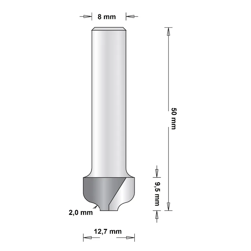 Profilfräs Utan Styrning 12,7mm, HiKOKI 754090 Begränsad tid