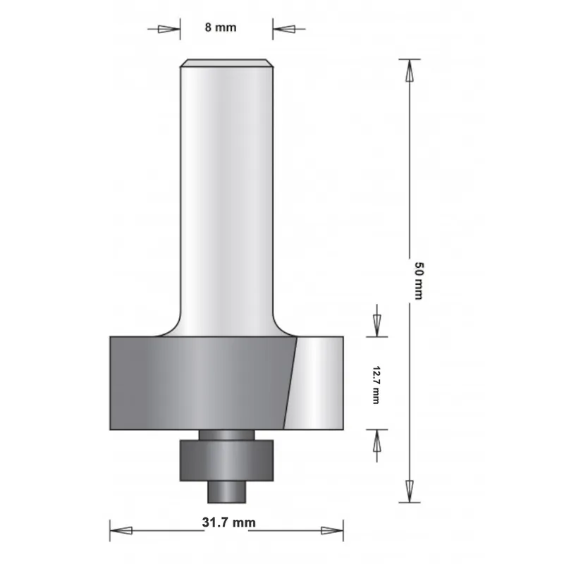 Falsfräs Med Styrning 31,7mm, HiKOKI 754098 Köp nu