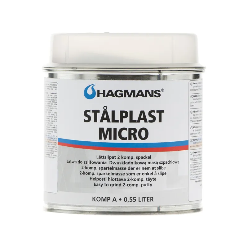 Extra rabatt Stålplast Micro 0,55L Polyesterspackel, HAGMANS 10901