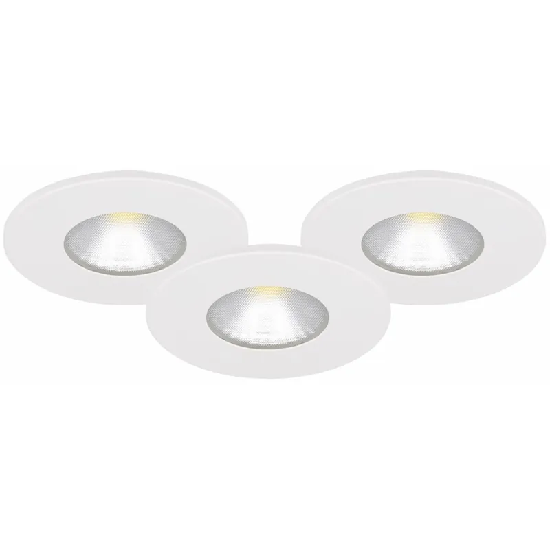 Begränsat antal Bluetooth LED-Downlightset MD-315, 3x3W, Vit, Malmbergs 9974657