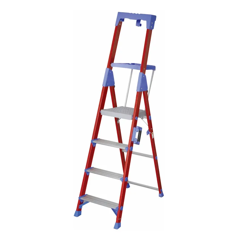 Nyhet Glasfibertrappstege Med Verktygshylla, 4 Steg, Malmbergs 1654089