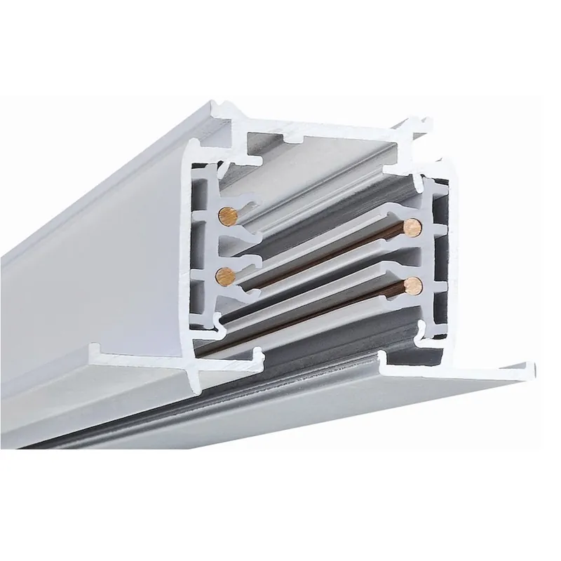 Skena, 3 Fas Infälld, 1m, Vit, Powergear 7420239 Premium