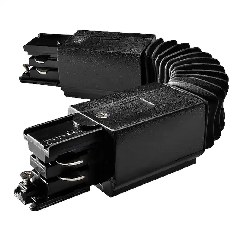 Skarv Flexibel, För 3-Fas Skena, Svart, Powergear 7420268 Rabatter