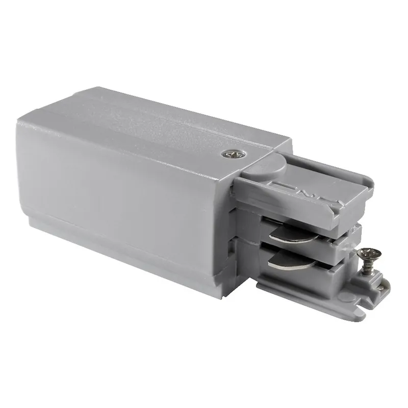 Anslutning Vänster, För 3-Fas Skena, Silver, Powergear 7420249 Begränsad tid