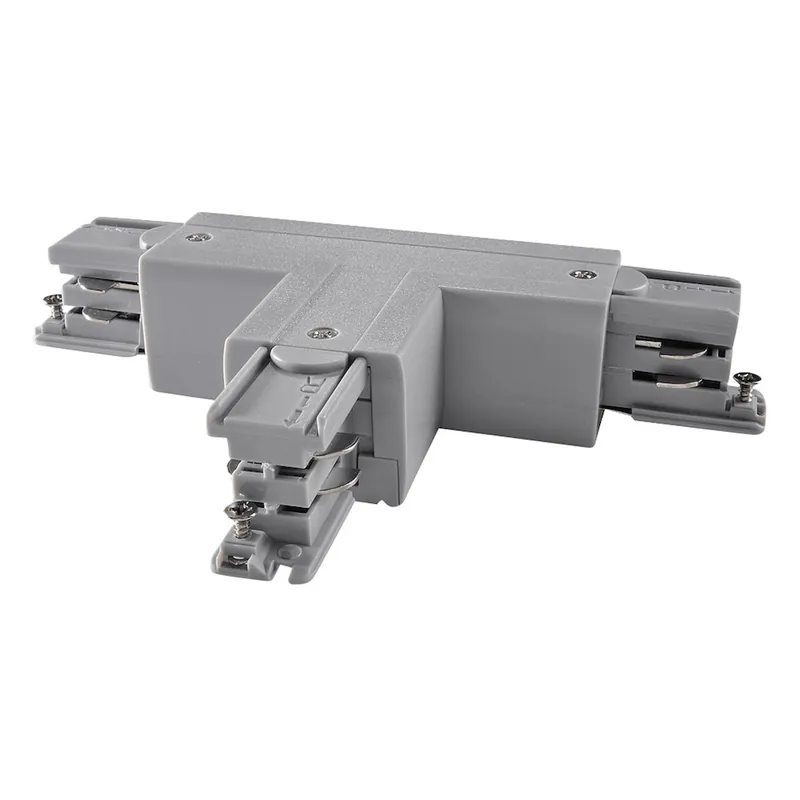 T-Skarv L1-L2, För 3-Fas Skena, Silver, Powergear 7420276 Fynd