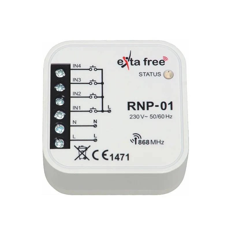 Sändare, 4 Kanal, 868,32MHz, 230V, Malmbergs 9952014 Erbjudandepris