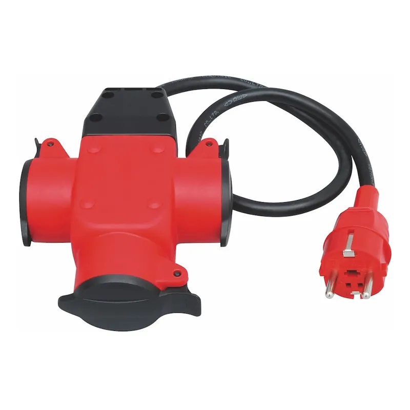 Grenuttag, 3-Vägs, Med Lock, IP44, 0,5m, Malmbergs 1925291 Rabatt